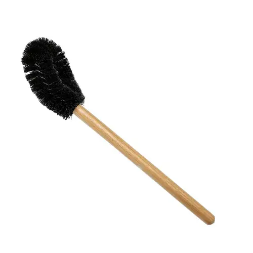 SANITARY BRUSH WHITE BRISTLES CURVED BOWL BRUSH